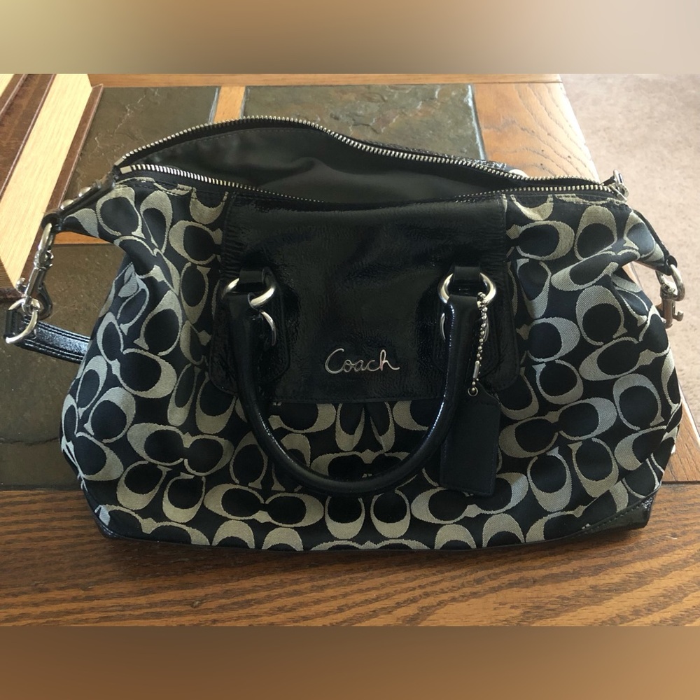 Coach Black and Gray Women's Bag